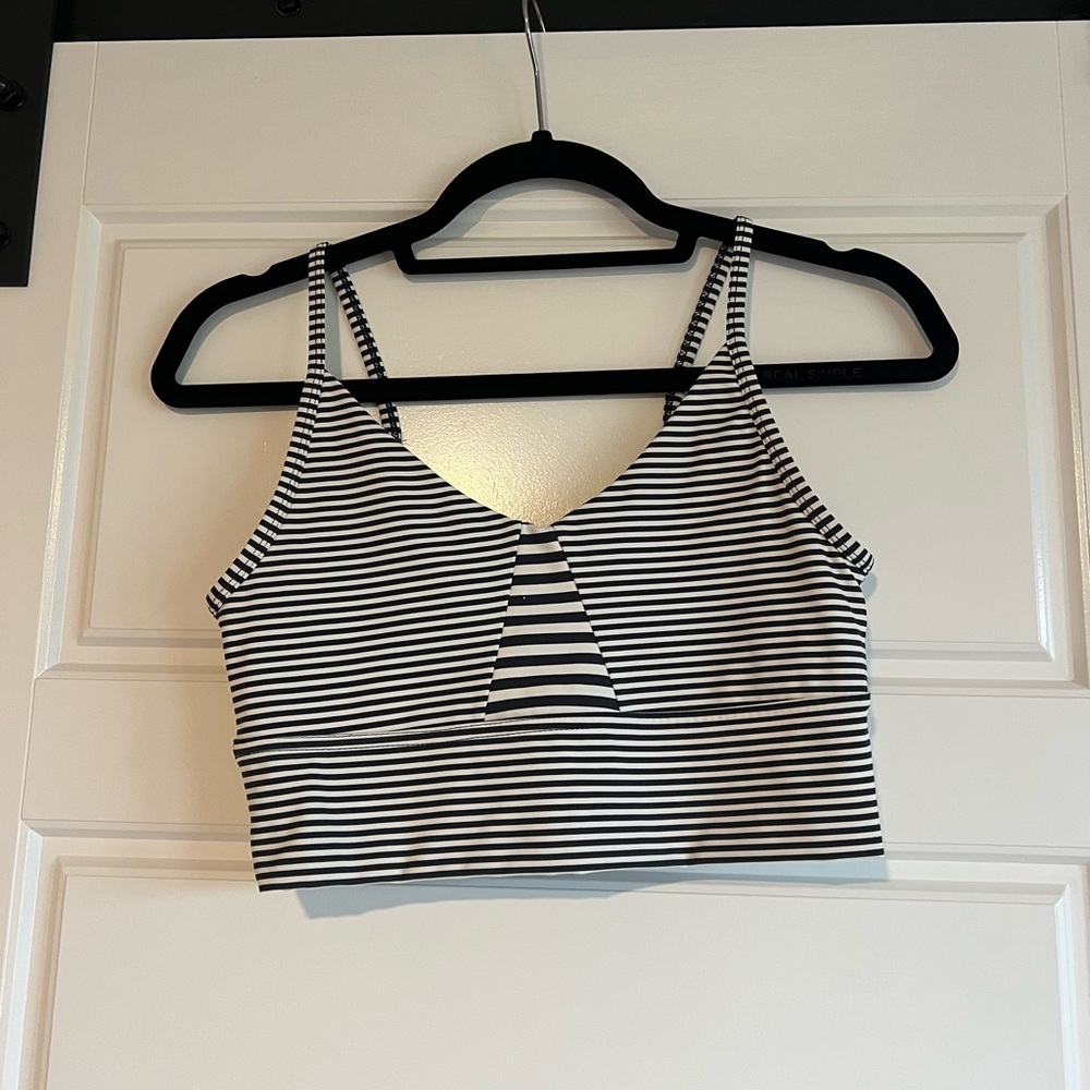 Striped Sports Bra